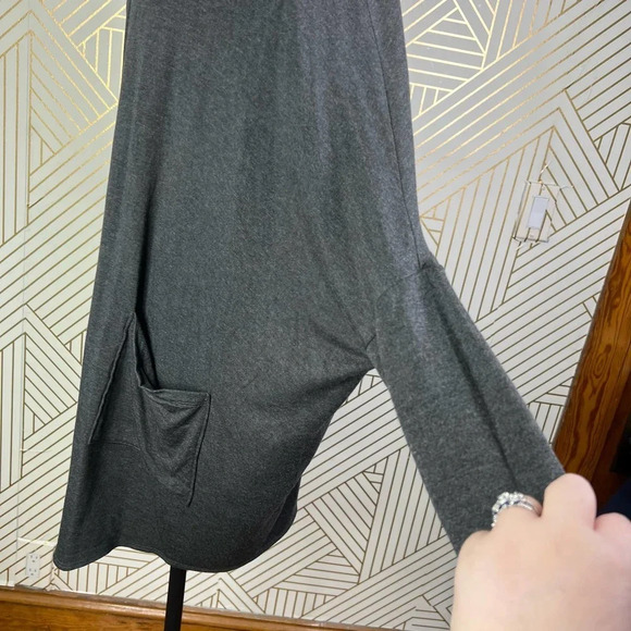 Beyond Yoga Gray Modal Dolman Sleeve Fleece‎ Cardigan Size US XS/S - Picture 7 of 11